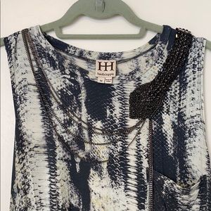 Haute Hippie tank with crystal snake (M)